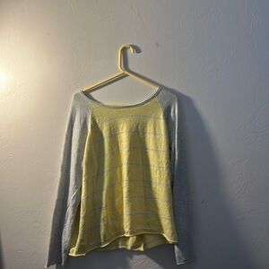 Yellow and grey long sleeve